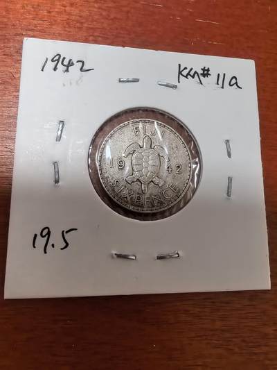 长老汇蛇年精选第三十场拍卖 1942斐济乔治六世乌龟6便士银币