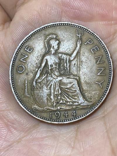 2025年第七十四场(总第一百场）外国好品散币(免佣金) - 英国🇬🇧1944年1便士(乔治六世第一版，印度皇帝版)