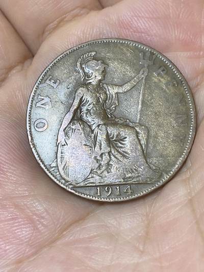 2025年第七十四场(总第一百场）外国好品散币(免佣金) - 英国🇬🇧1914年1便士(乔治五世第一版)