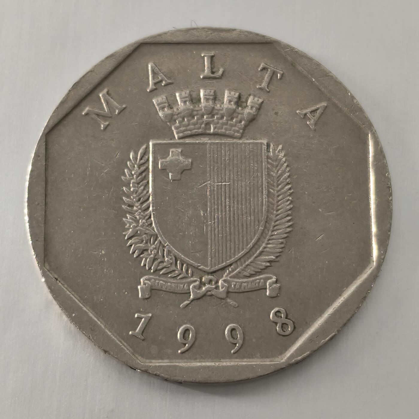 Krab外币市集Vol.22 马耳他1998年50分