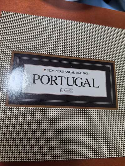 长老汇蛇年精选第三十场拍卖 2008葡萄牙8枚套欧元，卡装，1.5万套