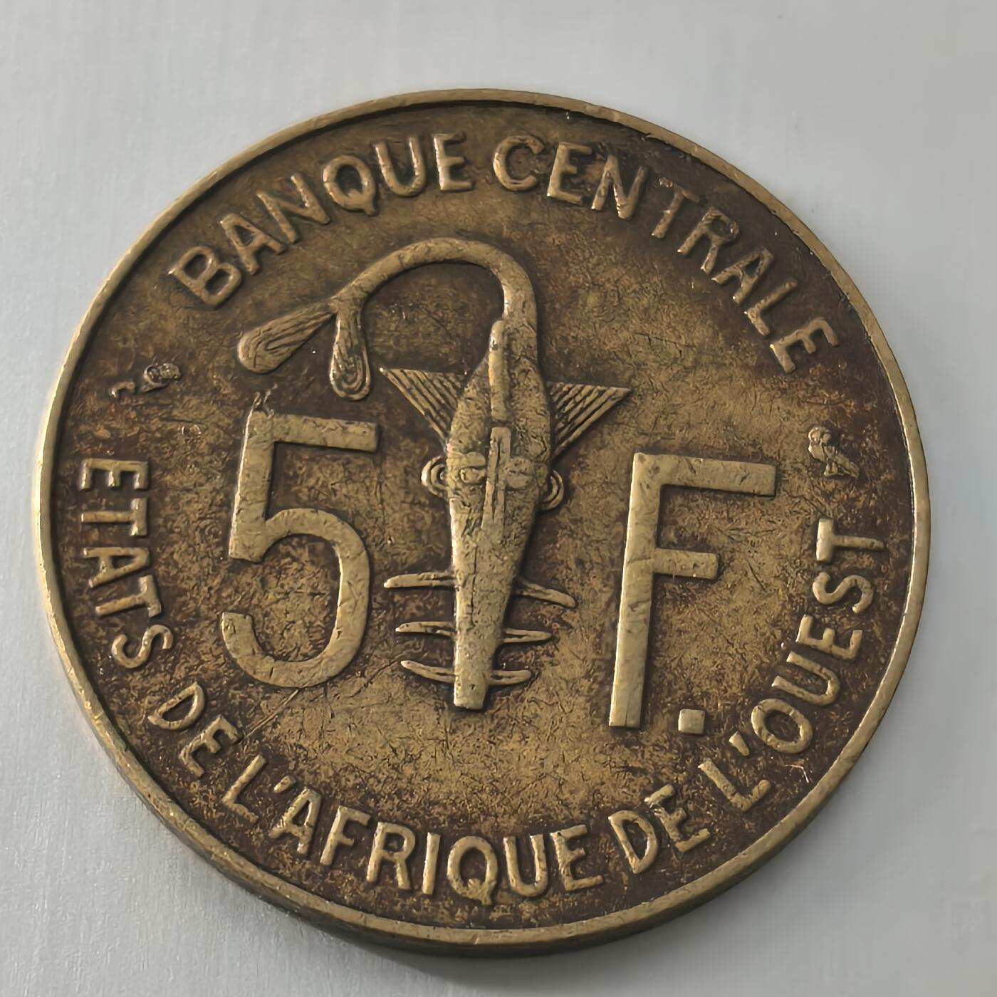 Krab外币市集Vol.22 西非1971年5法郎