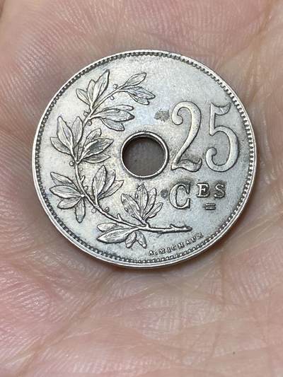 2025年第七十四场(总第一百场）外国好品散币(免佣金) - 比利时🇧🇪1927年25生丁(阿尔贝一世时期，法语版)