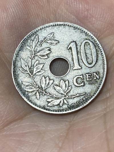 2025年第七十四场(总第一百场）外国好品散币(免佣金) - 比利时🇧🇪1924年10分(阿尔贝一世时期，荷语版)