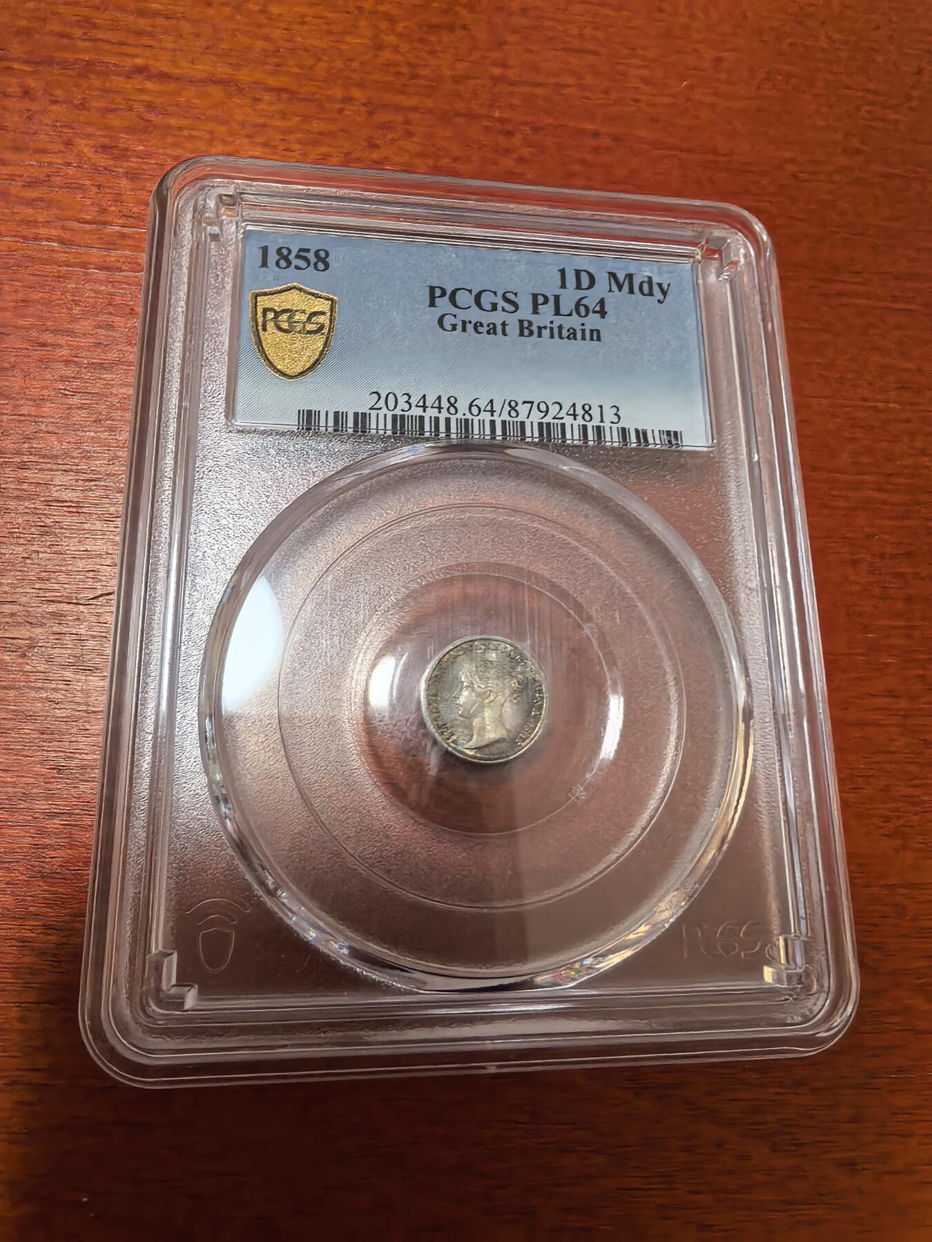 长老汇蛇年精选第三十场拍卖 1858英国维多利亚濯足币银币4枚一套，钱币微小而精细，发行量很少，近170多年前的老物件，pcgs pl64-65份，都是冠亚军分数，pl非常难得
