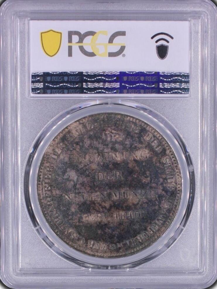 PCGS-MS61 1840 法兰克福-造币厂开张2泰勒银币