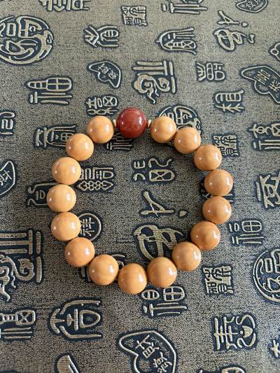 手串，小玉件杂项 猴头圆珠手串14mm