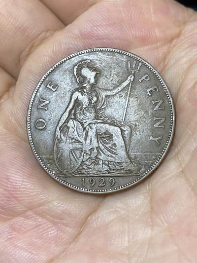 2025年第七十四场(总第一百场）外国好品散币(免佣金) - 英国🇬🇧1929年1便士(乔治五世第三版)