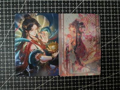 铃鹿第六期（提示一：自制卡难免瑕疵，可能存在撞角爆边等出厂瑕疵，介意慎拍；提示二：参拍请慎重，跑单押金不退的）） - 国潮美女粗闪对卡