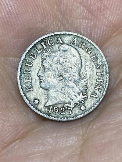 2025年第七十三场(总第九十九场）外国好品散币(免佣金) 少见–阿根廷🇦🇷1927年5分