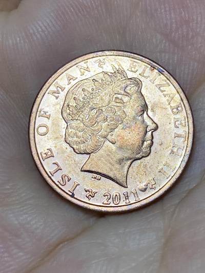2025年第七十三场(总第九十九场）外国好品散币(免佣金) 马恩岛2011年1便士(伊丽莎白二世老年，PM AA)