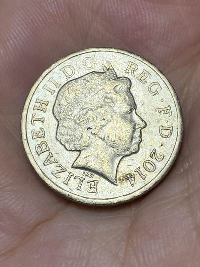 2025年第七十三场(总第九十九场）外国好品散币(免佣金) 少见–英国🇬🇧2014单年份1镑(花卉系列–苏格兰蓟)