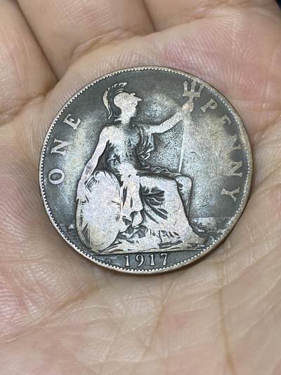 2025年第七十四场(总第一百场）外国好品散币(免佣金) - 英国🇬🇧1917年1便士(乔治五世第一版)