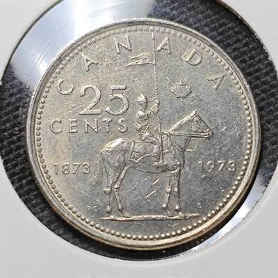 KK钱币收藏小铺 第315期 2月预留时间 周末发货 - 1973加拿大25分 纪念币