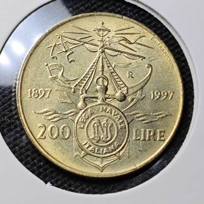 KK钱币收藏小铺 第315期 2月预留时间 周末发货 - 1997意大利200里拉纪念币 好品