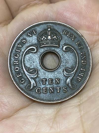 2025年第七十三场(总第九十九场）外国好品散币(免佣金) 黑包浆好品–英属东非1937年10分(乔治六世第一版，首发年)