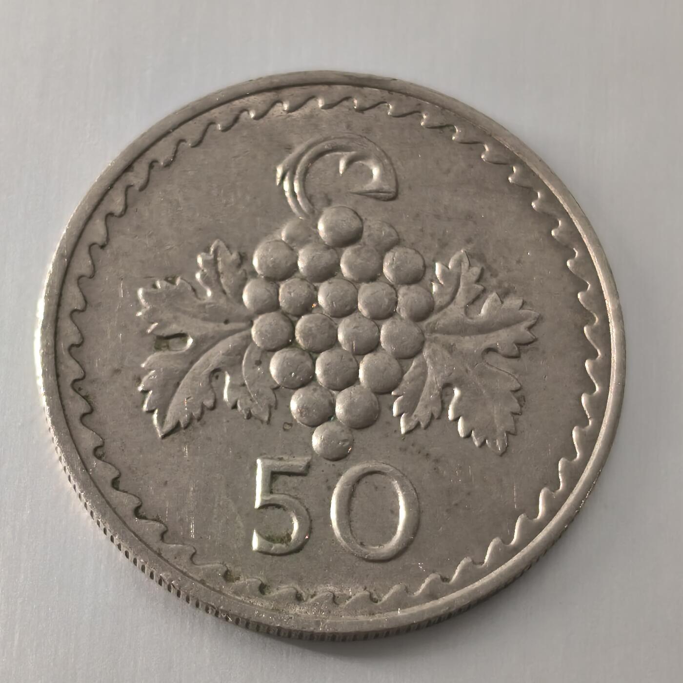 Krab外币市集Vol.22 塞浦路斯1960年50分