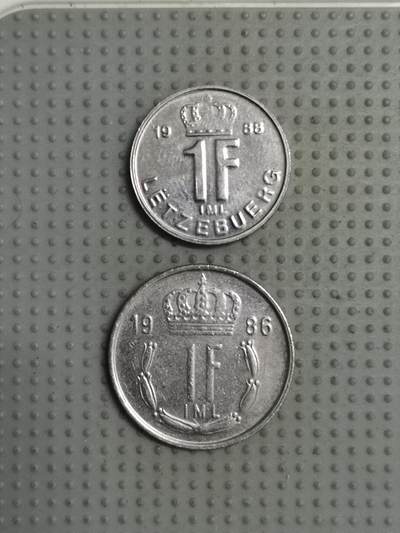 2025年第68场各国散币拍卖（总第68场） - 卢森堡1法郎2枚