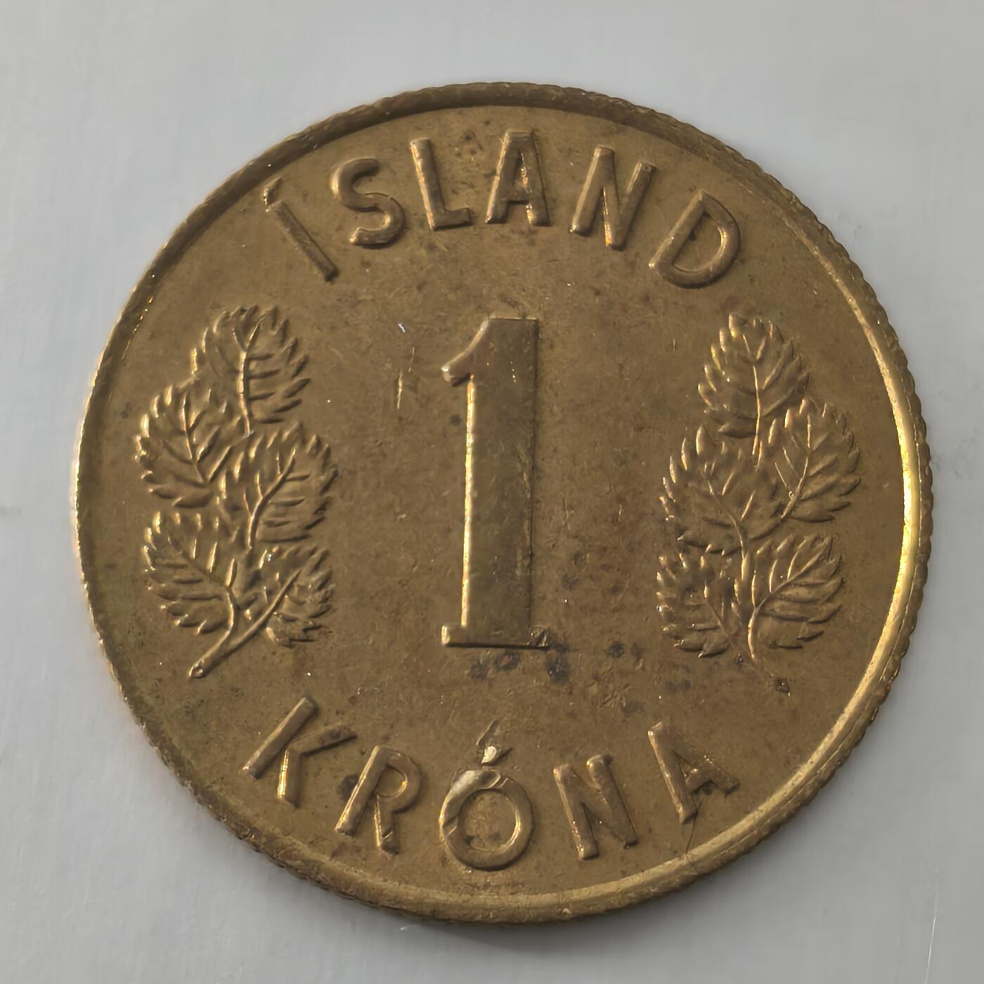 Krab外币市集Vol.22 冰岛1970年1克朗