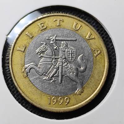 KK钱币收藏小铺 第314期 2月预留时间 周末发货 - 1999立陶宛2拉特