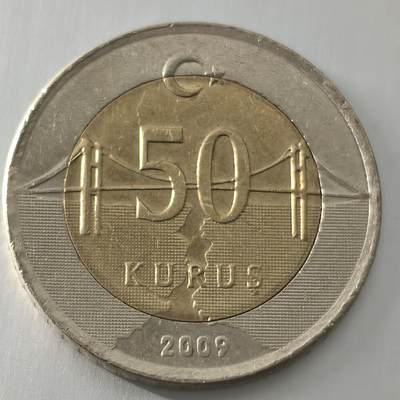 Krab外币市集Vol.22 - 土耳其2009年50库鲁