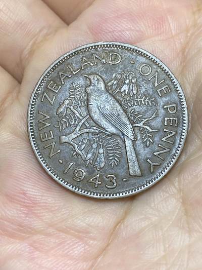2025年第七十三场(总第九十九场）外国好品散币(免佣金) - 新西兰🇳🇿1943年1便士(乔治六世第一版)
