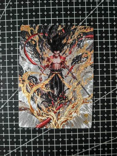 铃鹿第六期（提示一：自制卡难免瑕疵，可能存在撞角爆边等出厂瑕疵，介意慎拍；提示二：参拍请慎重，跑单押金不退的）） - 奇点哪吒粗闪单卡