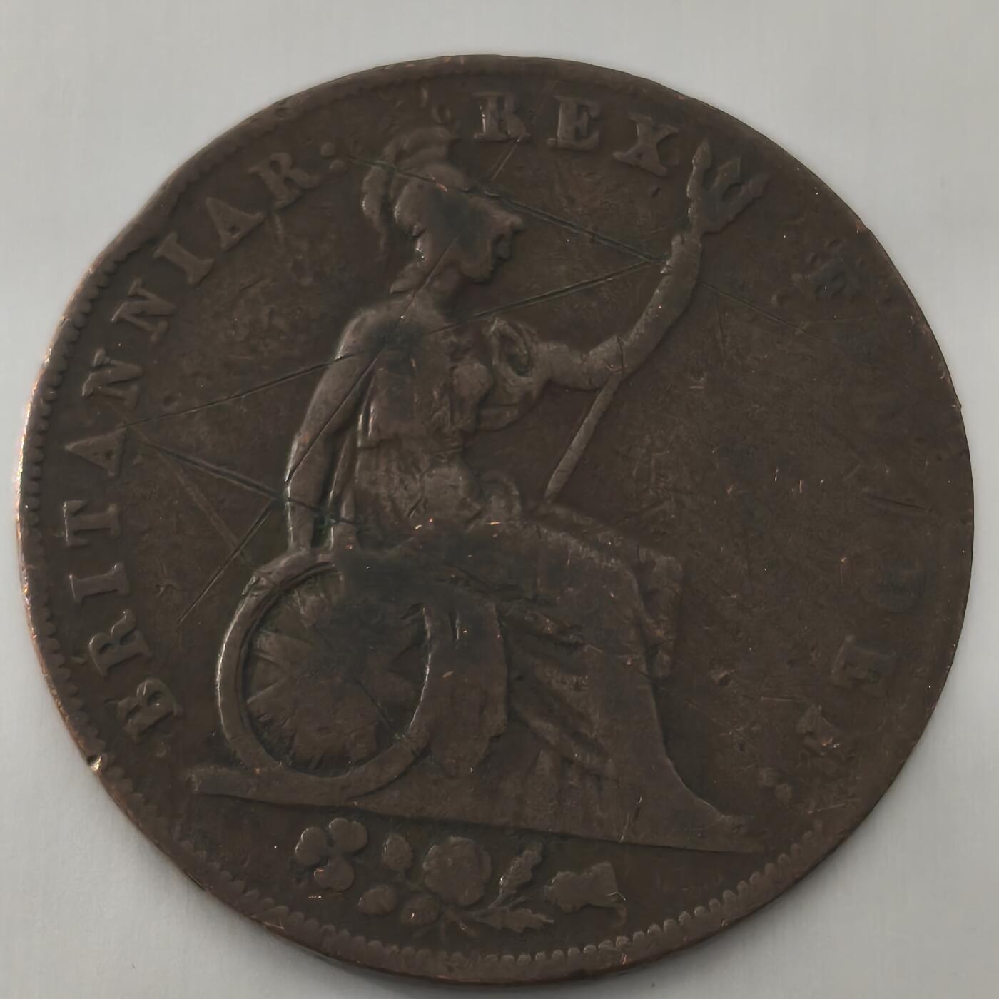 Krab外币市集Vol.22 英国1825年1/2便士