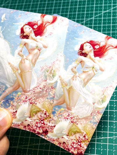 显眼宝25期 颜值精选 - 燎原卡牌 焱卡文化 刷子 妖姬传 花妖 普卡一对2张  63*88