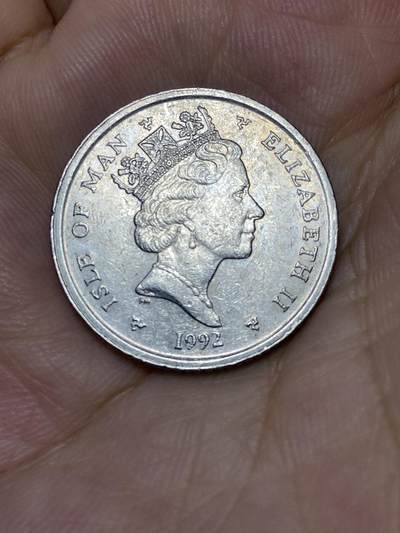 2025年第七十三场(总第九十九场）外国好品散币(免佣金) 英属马恩岛🇮🇲1992年10便士(伊丽莎白二世中年高冠，PM AC，首发年)