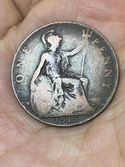 2025年第七十四场(总第一百场）外国好品散币(免佣金) - 英国🇬🇧1915年1便士(乔治五世第一版)