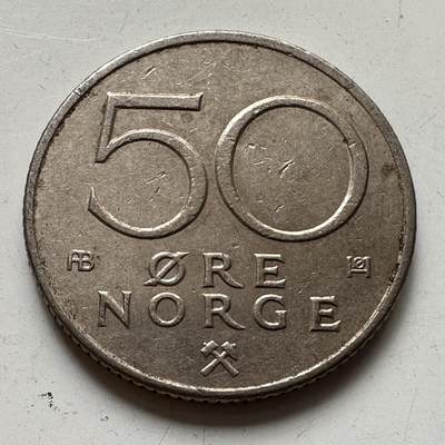 🌹外币初藏🌹🐯2025年第82场  每周二四六晚8️⃣点 接代拍 - 挪威1976年50欧尔