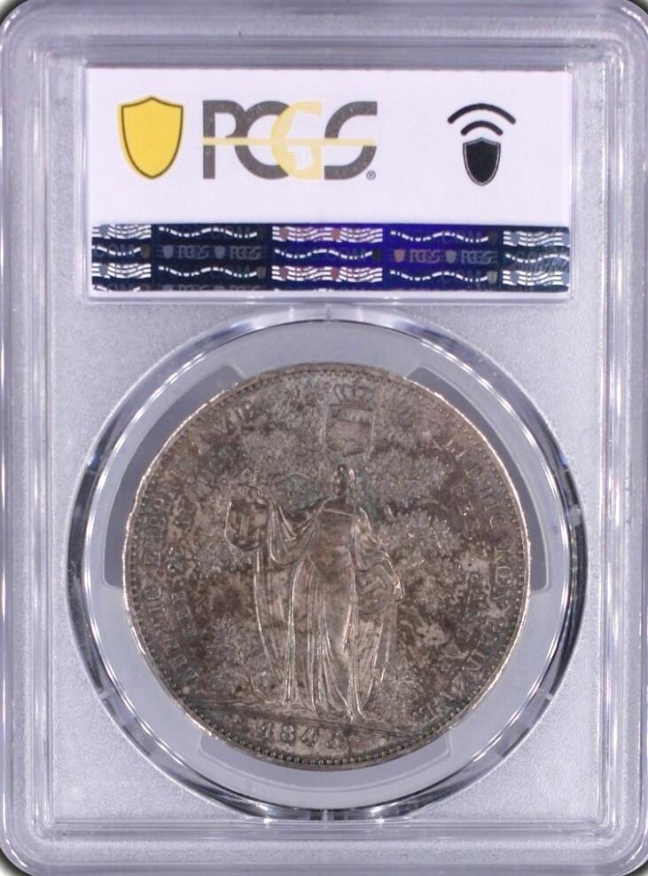 PCGS-MS63 1844-A 巴伐利亚-美女2泰勒银币