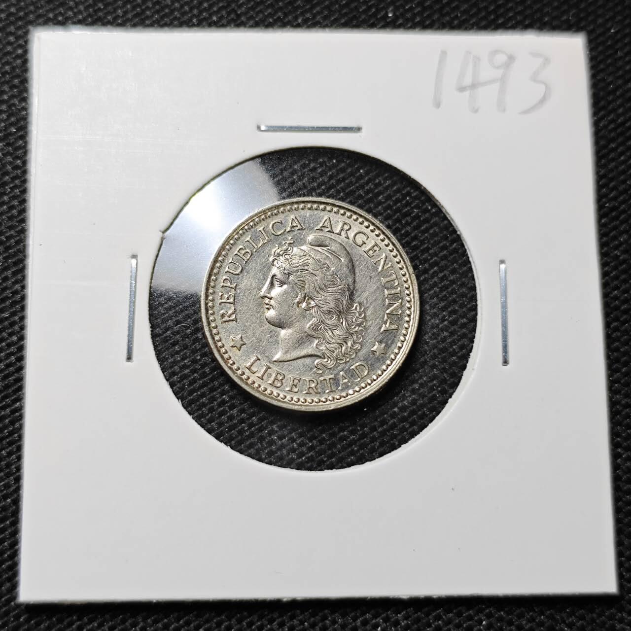 KK钱币收藏小铺 第314期 2月预留时间 周末发货 1959阿根廷10分 少见面值