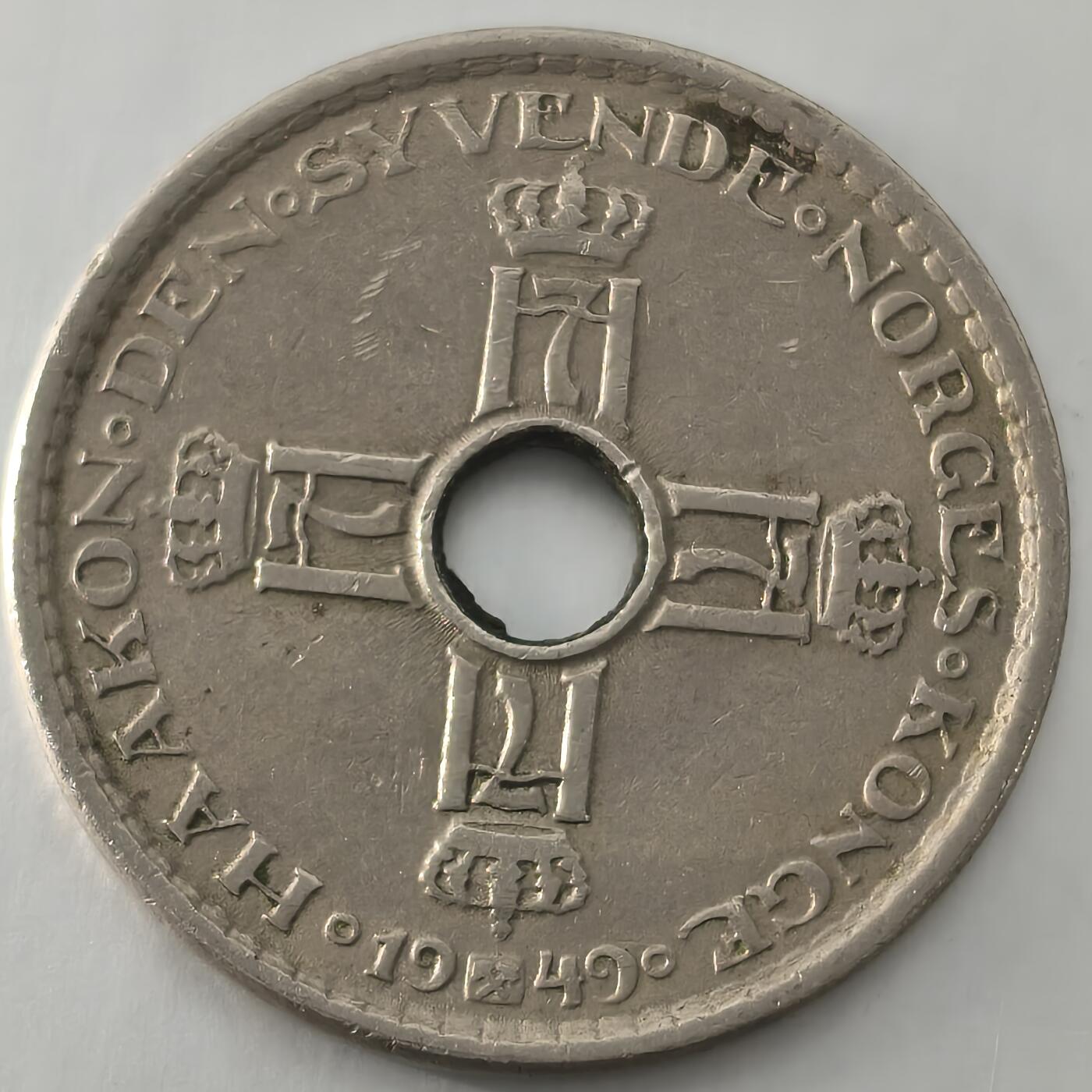 Krab外币市集Vol.22 挪威1949年1克朗