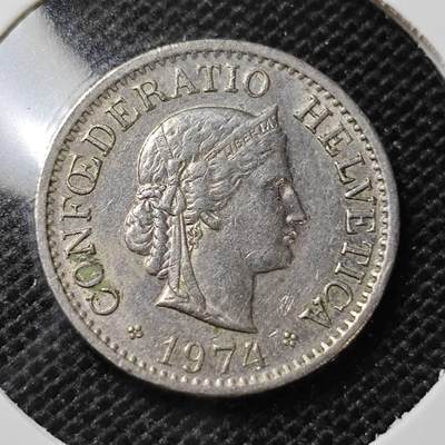 KK钱币收藏小铺 第314期 2月预留时间 周末发货 - 1974瑞士10分 