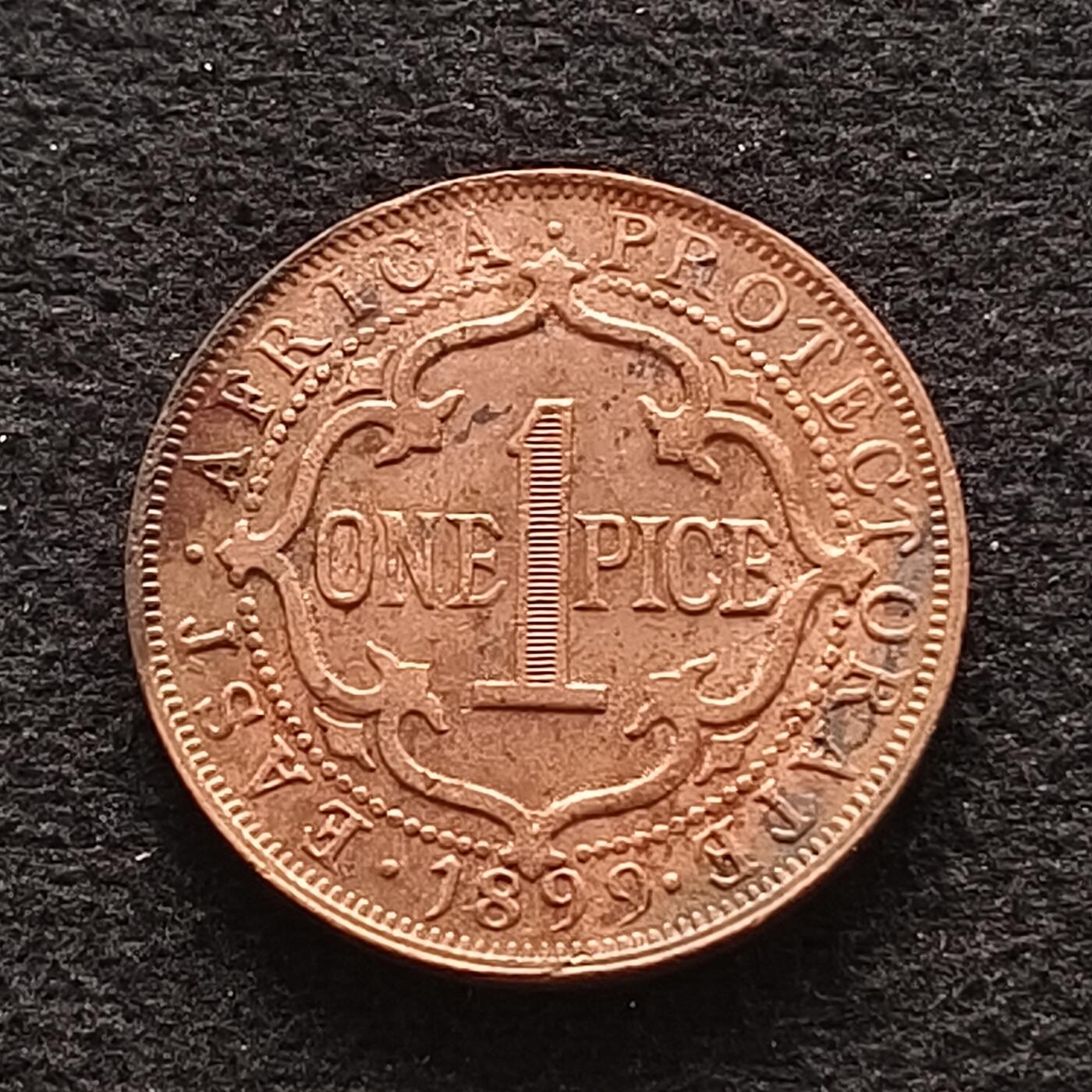 【全场包邮】纯粹捡漏拍447场 英属东非1899年维多利亚女王1派斯