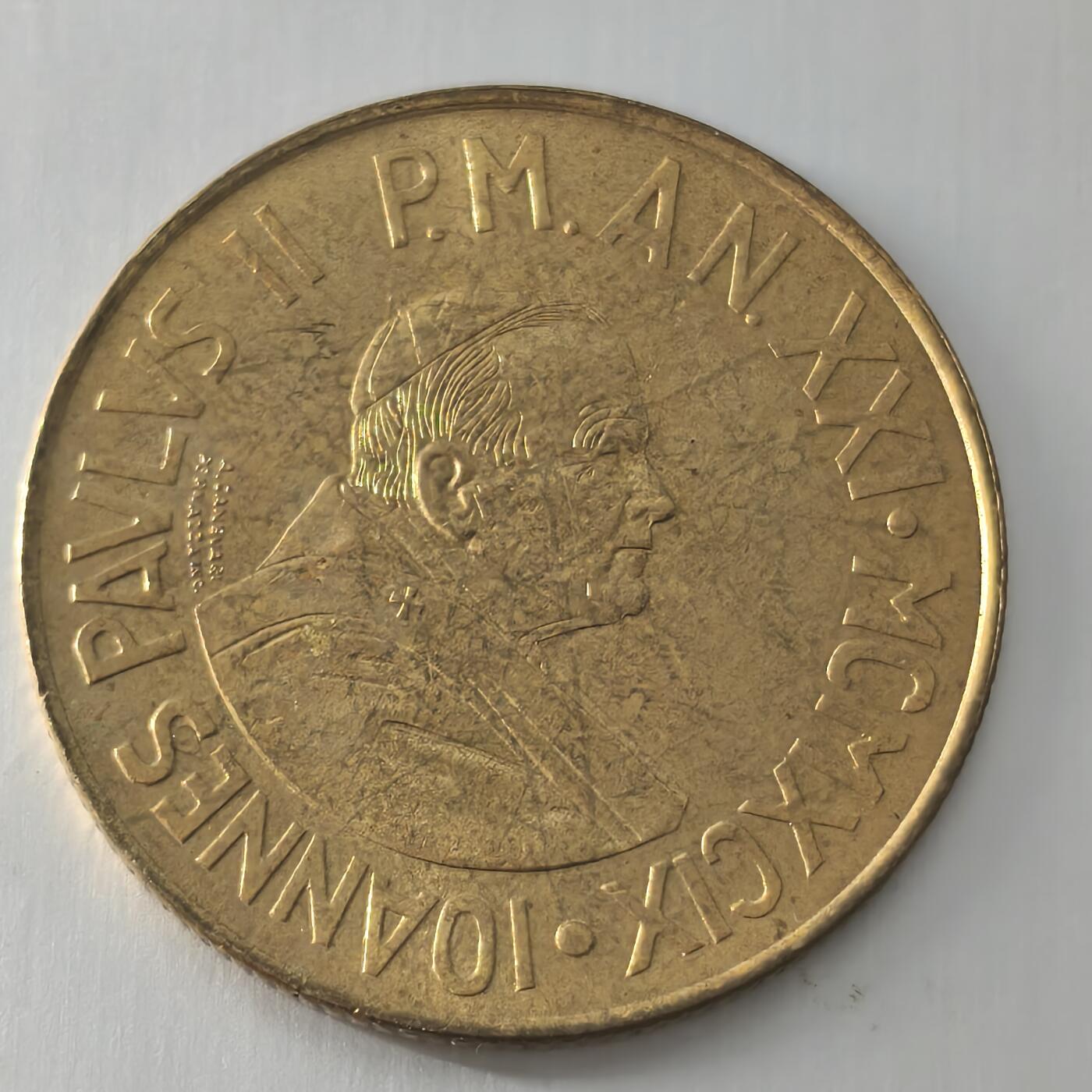 Krab外币市集Vol.22 梵蒂冈2002年200里拉纪念币