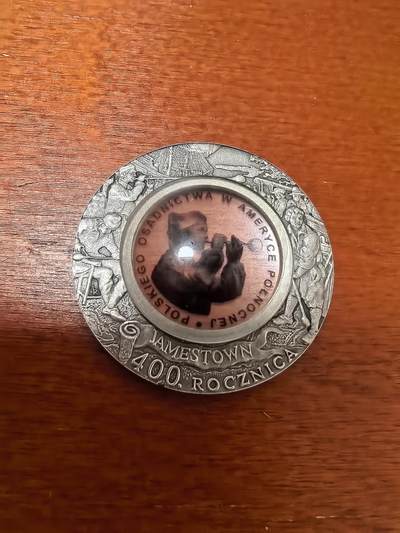 长老汇蛇年精选第三十场拍卖 - 2008 波兰在北美定居400周年10兹罗提镶嵌精制银币，14.14克925银