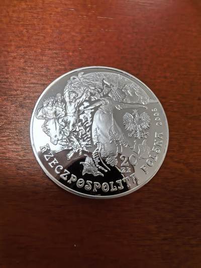 长老汇蛇年精选第三十场拍卖 2006波兰圣约翰之夜全息炫彩20兹罗提精制银币，28.84克925银