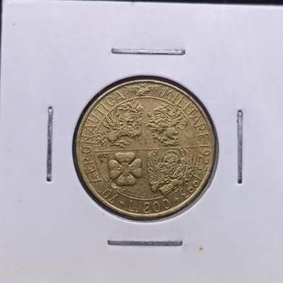 【淘币小摊】限时拍第六百九十七拍  纸夹币苏联纪念币场 满百包邮可预留两周  周一统一发货  - 意大利1993年200里拉纪念币