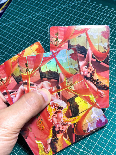 显眼宝25期 颜值精选 - 涅槃卡牌   原创水浒传系列卡   贾氏3加1艺术卡  共4张   折光彩闪   大卡尺寸  63*88