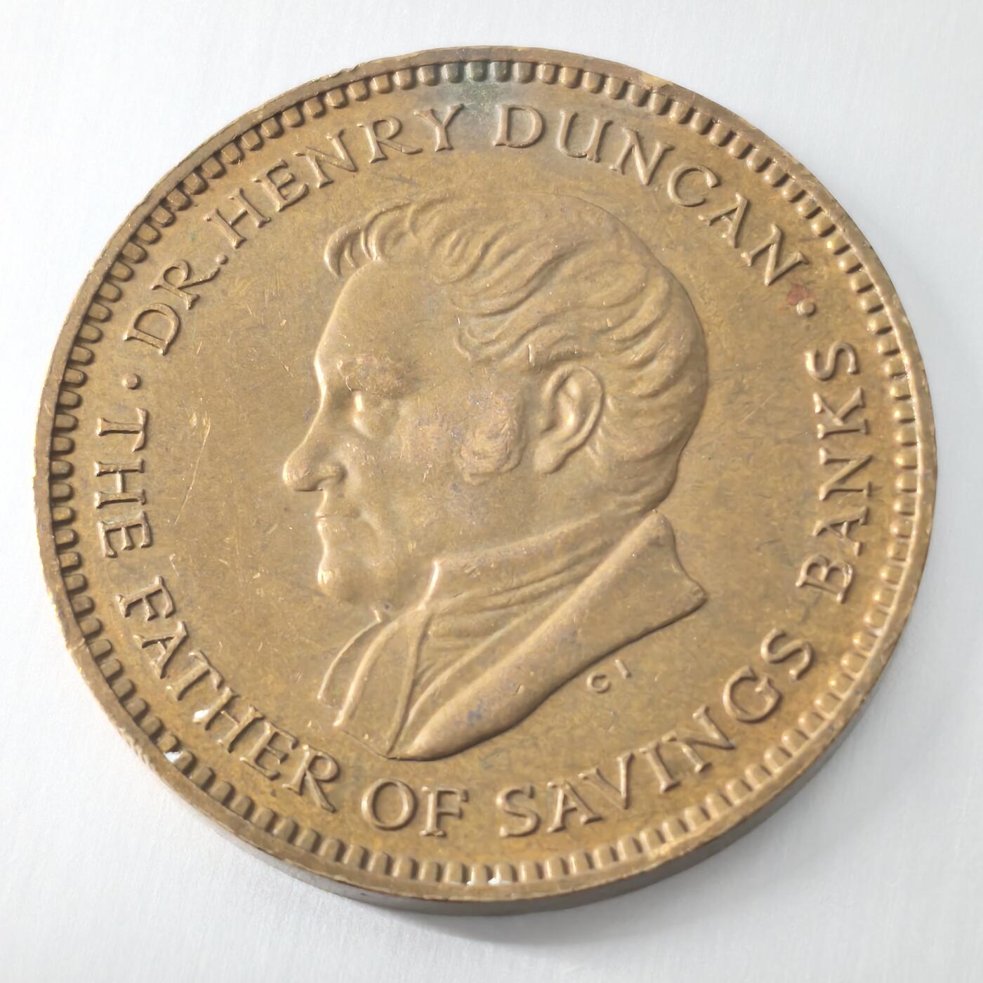 Krab外币市集Vol.22 英国1960年储蓄银行创始人纪念章