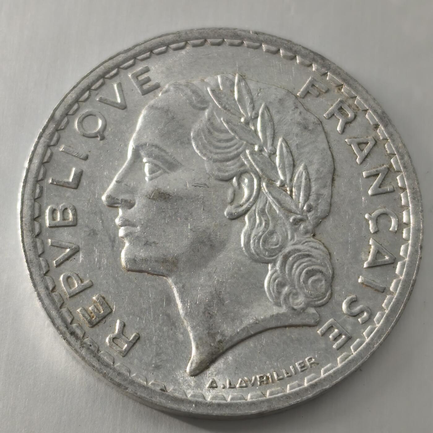 Krab外币市集Vol.22 法国1946年5法郎