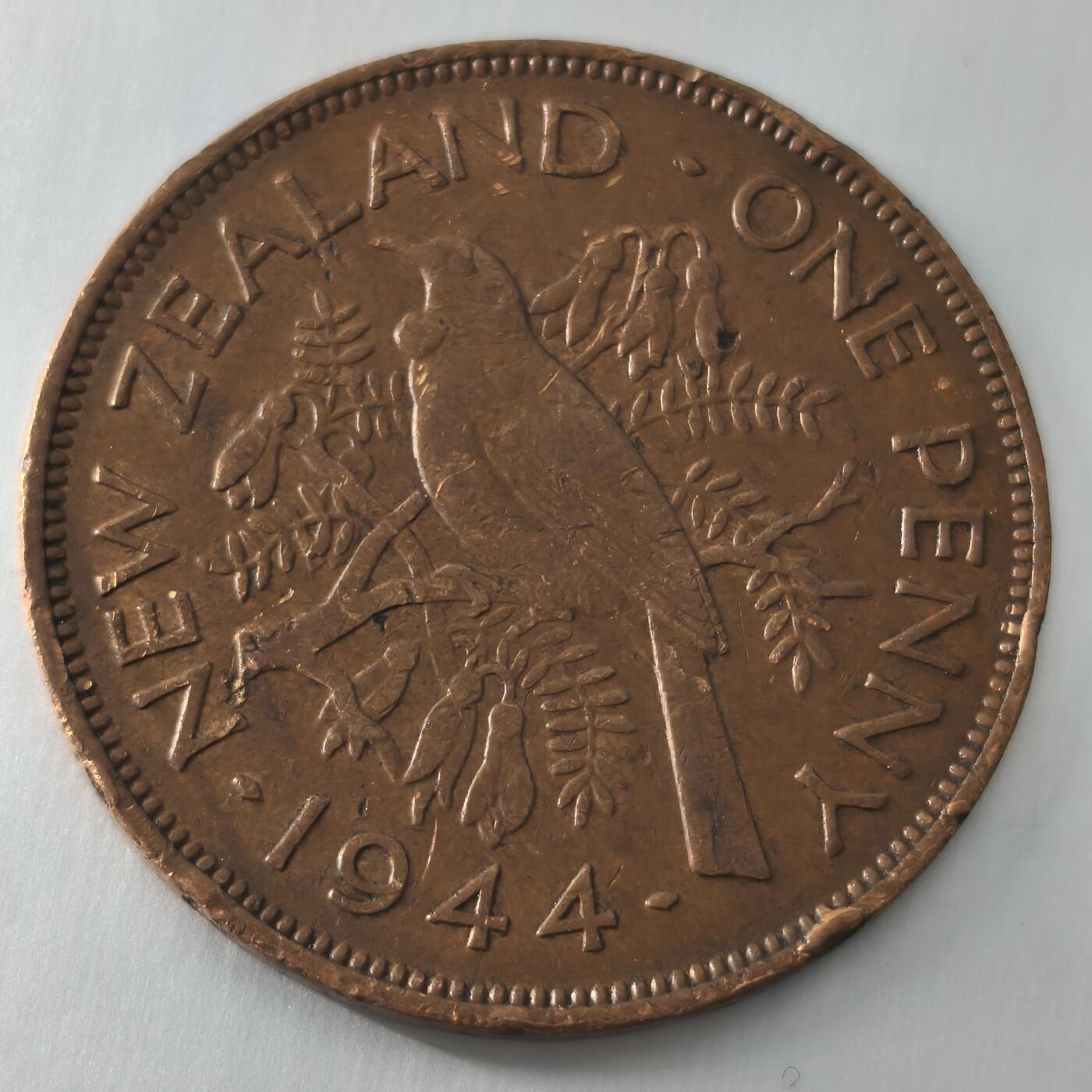 Krab外币市集Vol.22 新西兰1944年1便士