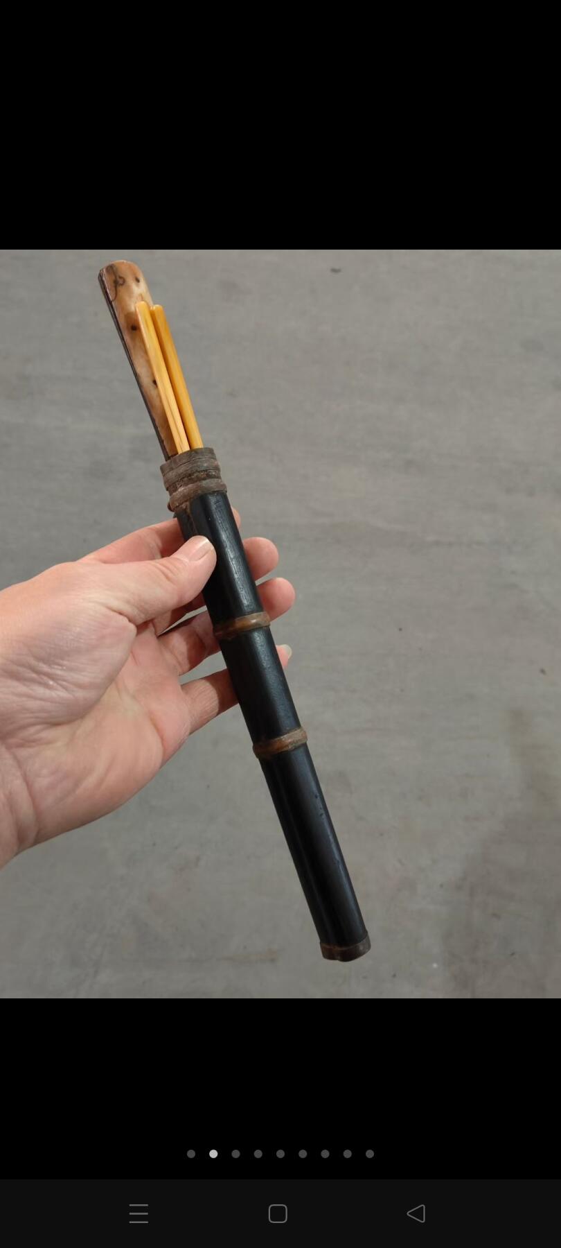清代餐刀一套，刀把镶嵌骨，牙筷子，这都是达官贵人随身携带的，收藏价值高，保存完好