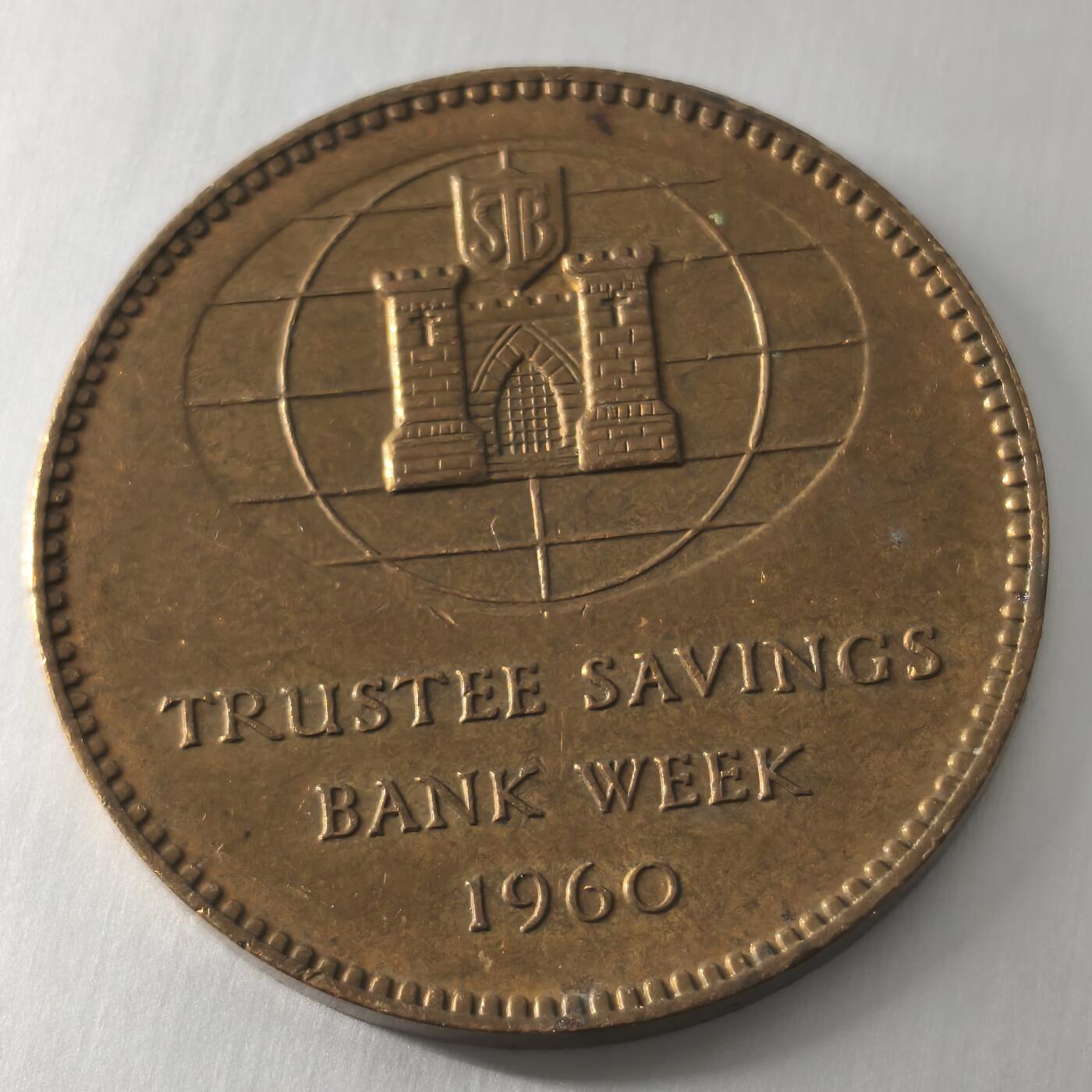 Krab外币市集Vol.22 英国1960年储蓄银行创始人纪念章