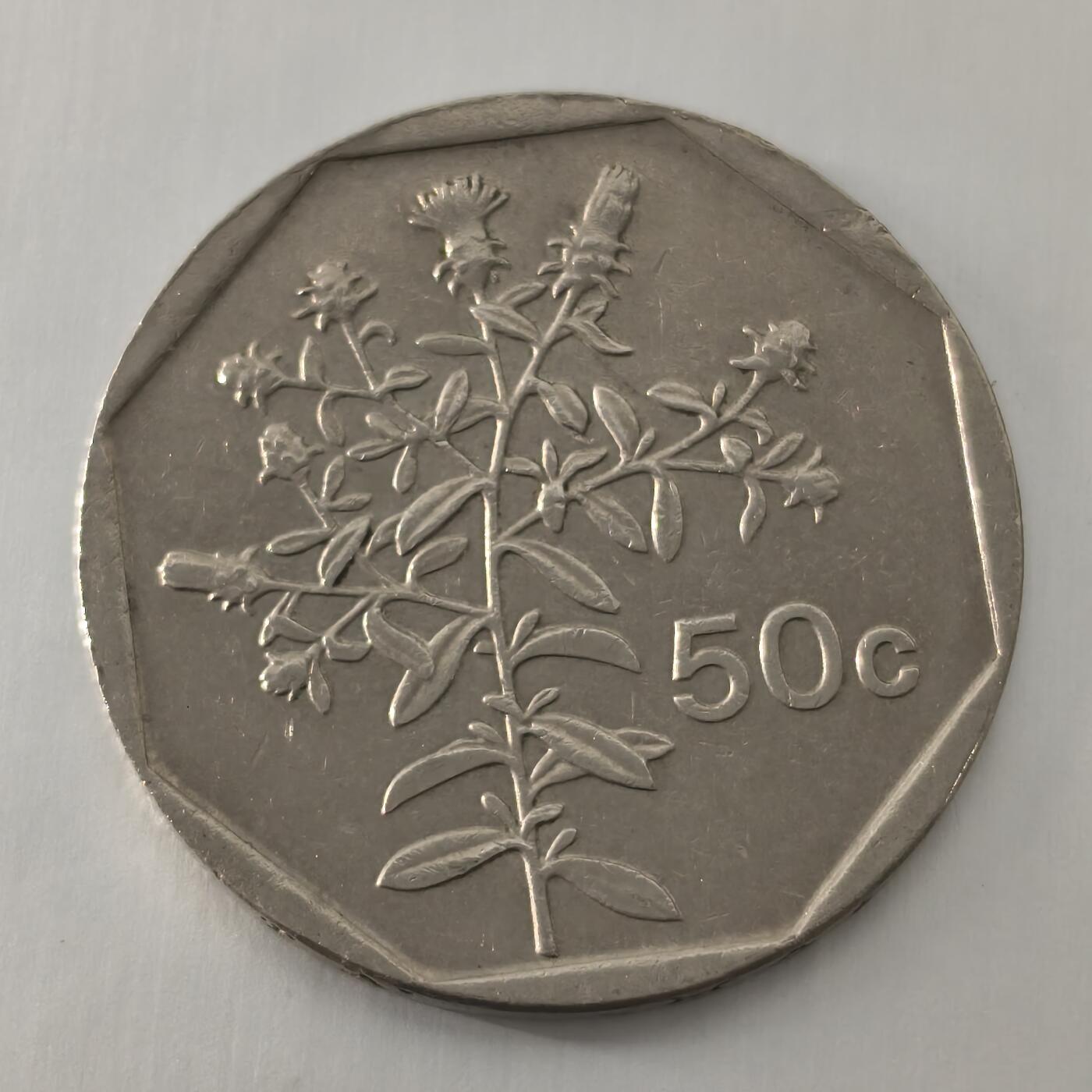 Krab外币市集Vol.22 马耳他1998年50分