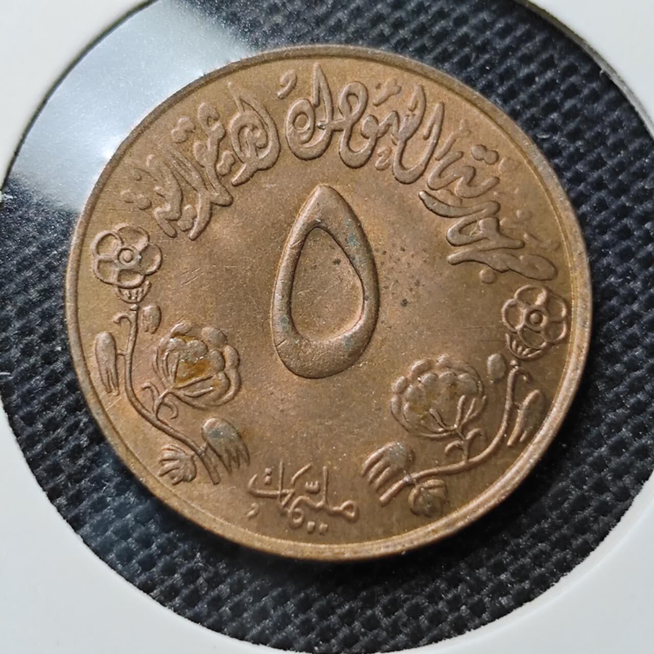 KK钱币收藏小铺 第315期 2月预留时间 周末发货 苏丹5米利姆 铜币