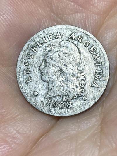 2025年第七十三场(总第九十九场）外国好品散币(免佣金) 稀少早期年份–阿根廷🇦🇷1908年10分